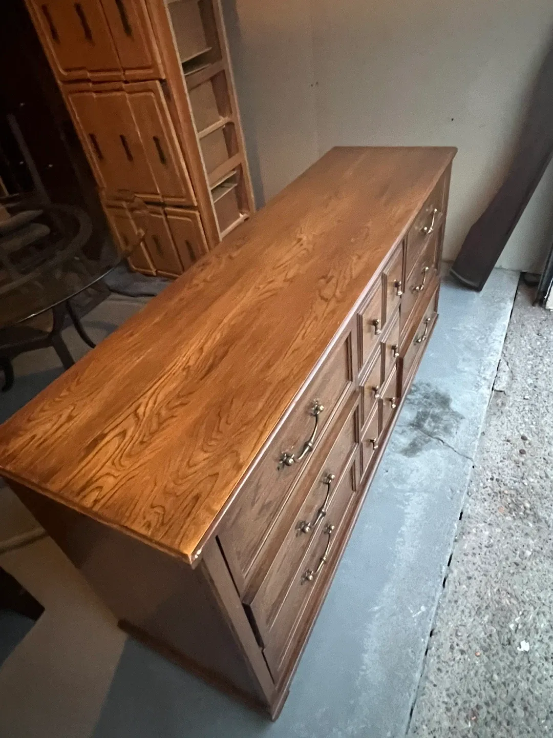 Free delivery used Wooden Dresser with 9 Drawers image indicator(7)