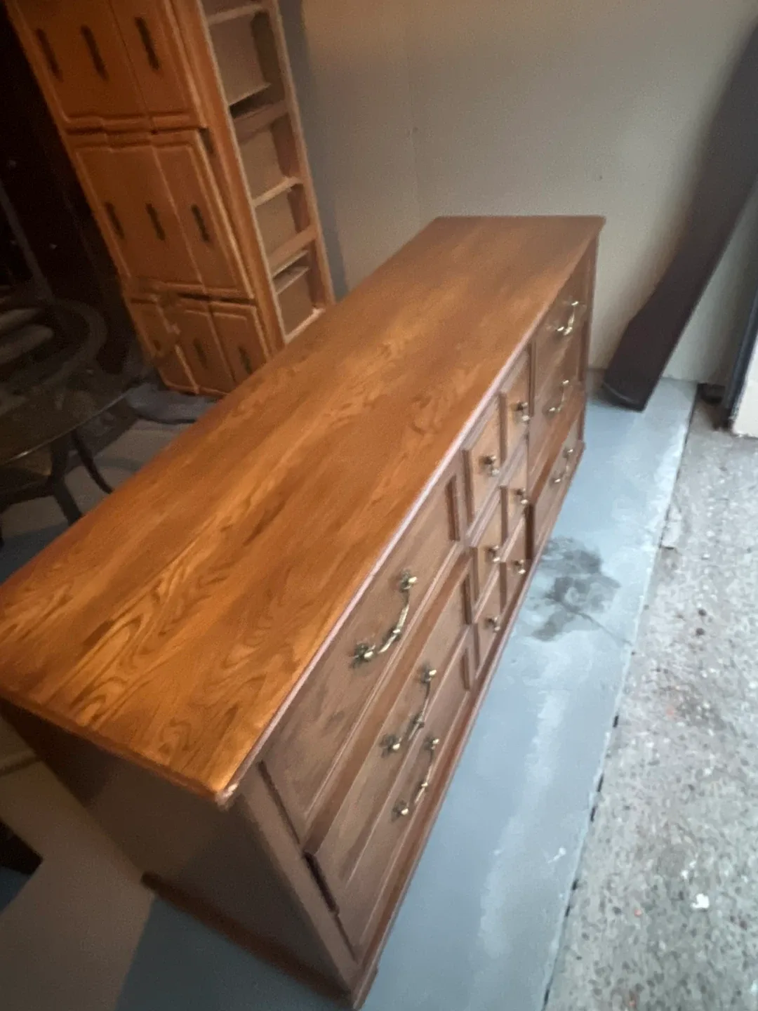 Free delivery used Wooden Dresser with 9 Drawers image indicator(8)