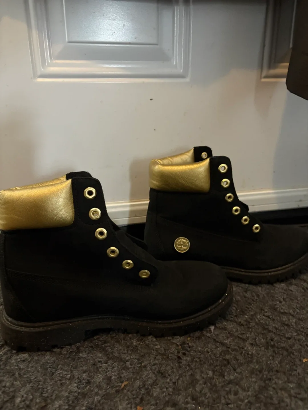 Timberland Black & Gold Boots