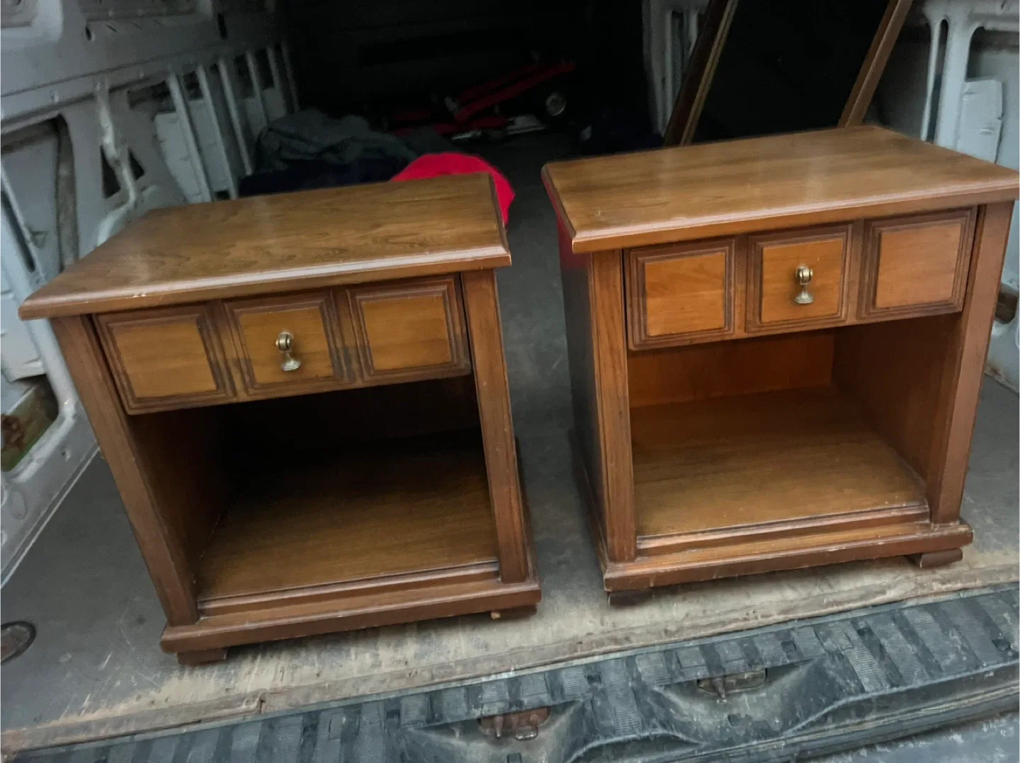 Free delivery used Matching Wood Nightstands - Set of 2 image indicator(2)