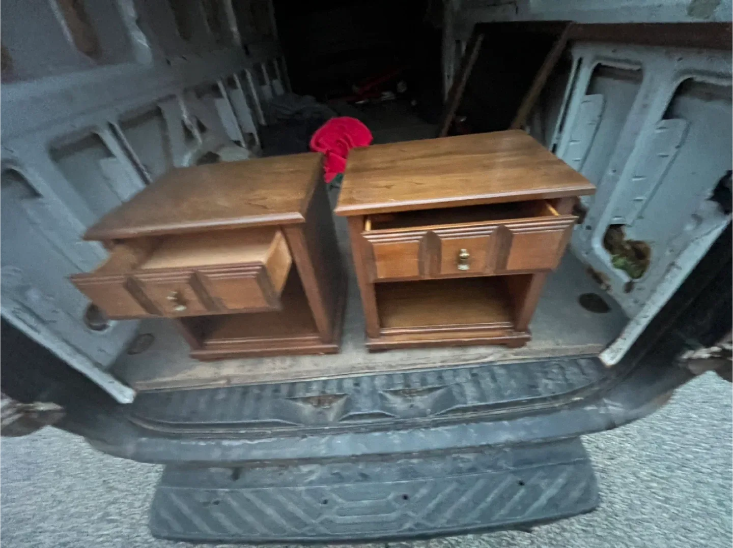 Free delivery used Matching Wood Nightstands - Set of 2 image indicator(7)