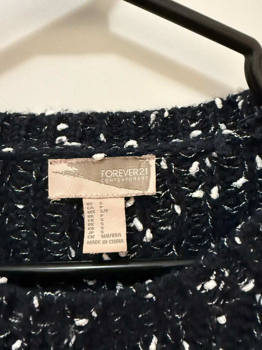 Forever 21 Black Knit Sweater - Size S image indicator(2)