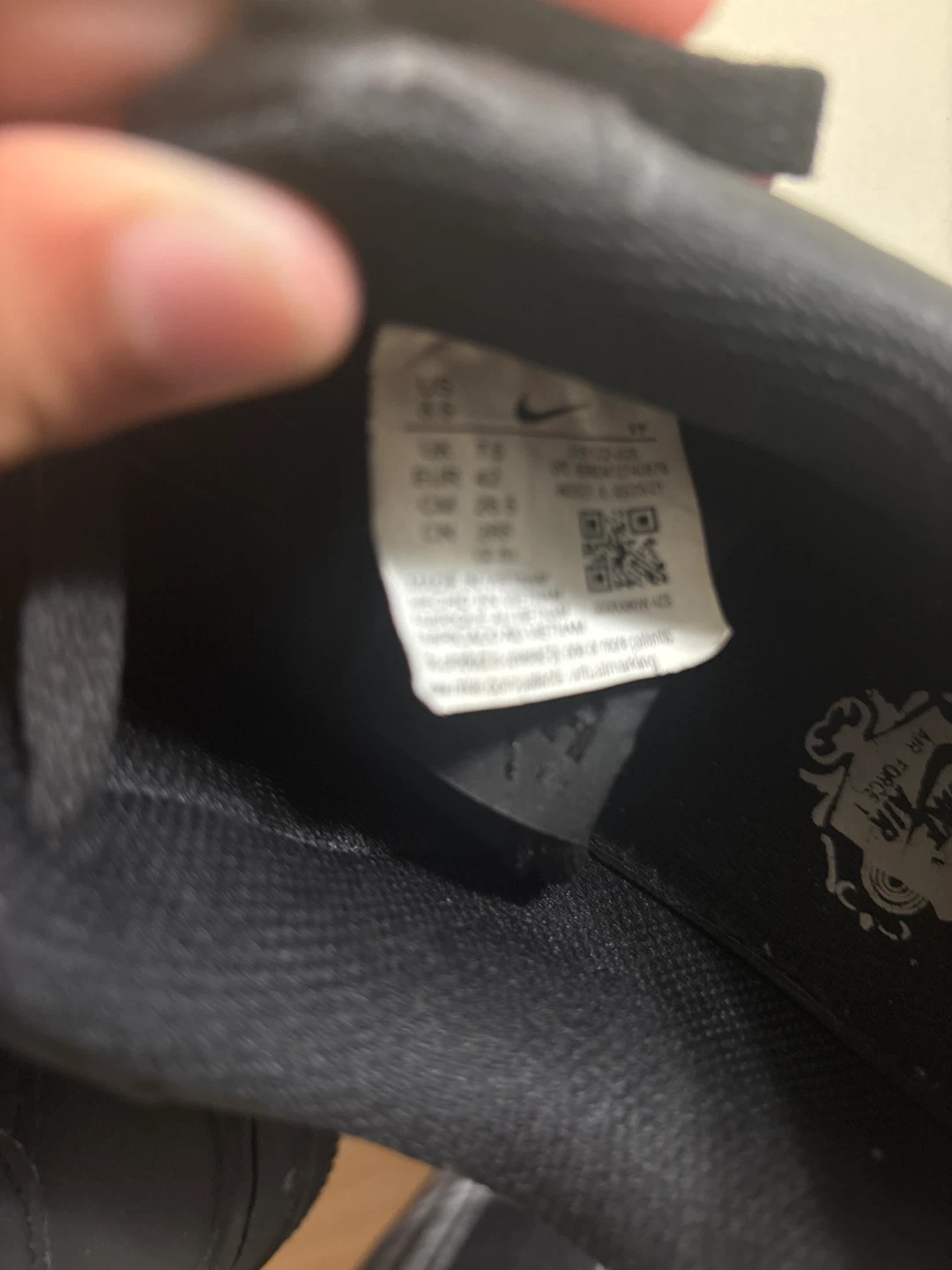 Nike Air Force 1 '07 Black US 8.5 - photo 5