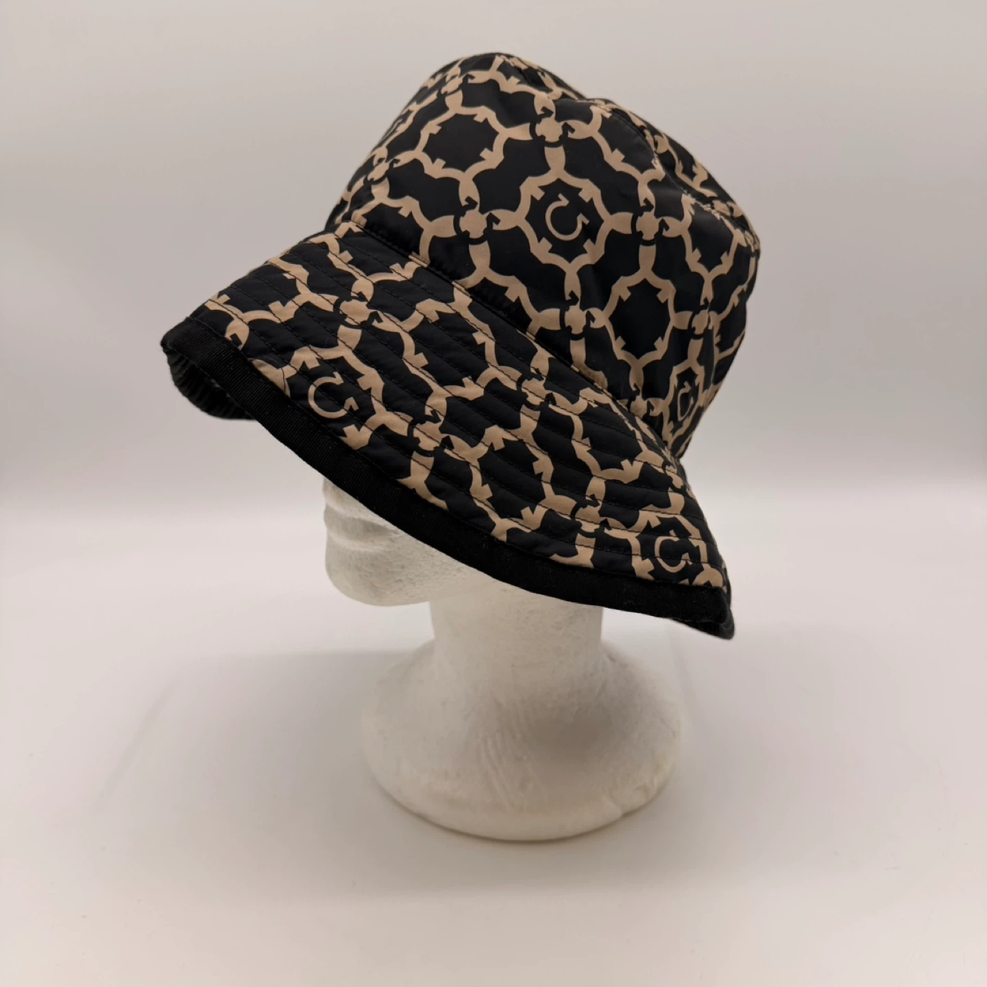 Salvatore Ferragamo Luxury Monogram Bucket Hat like new