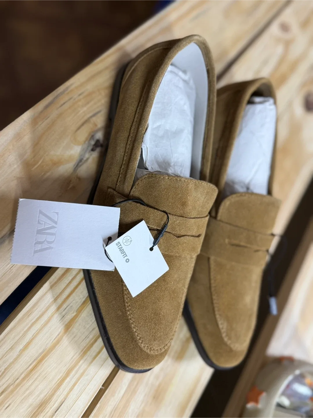 Zara Suede Loafers - New with Tags