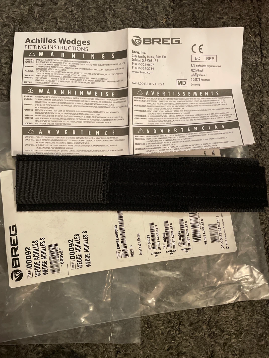 Breg Achilles Wedge Kit, Size Small - photo 3
