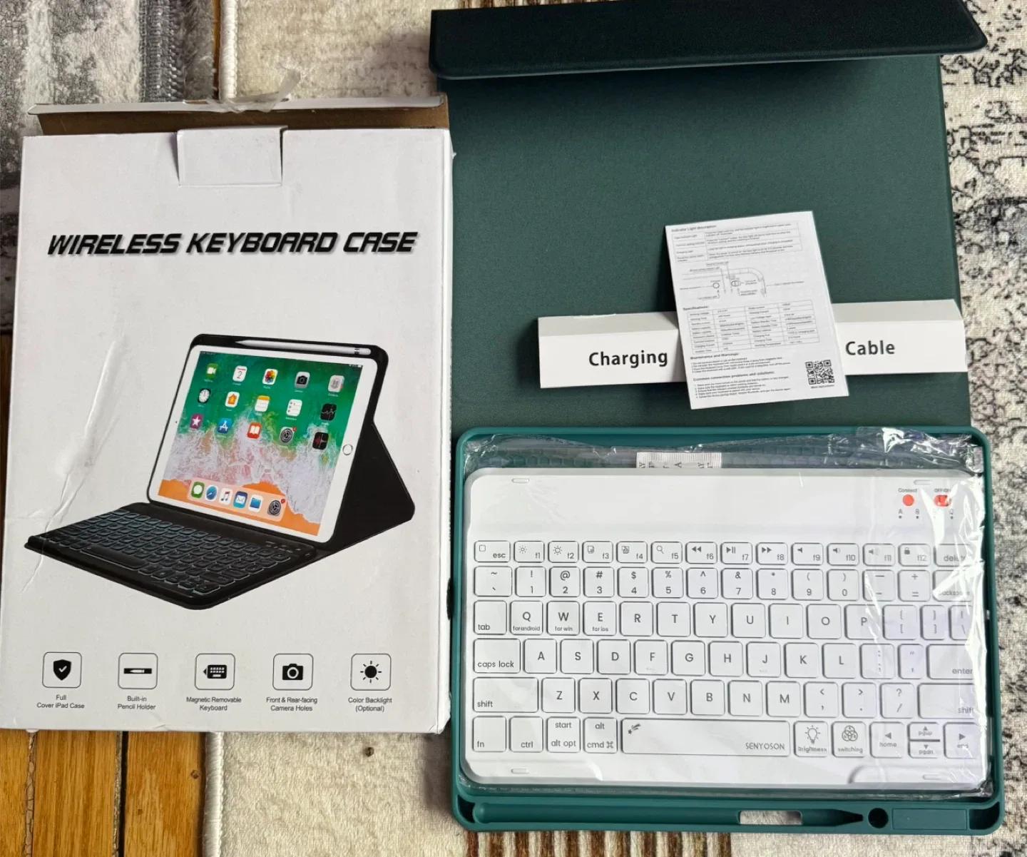 Wireless Keyboard Case for iPad, New in Box