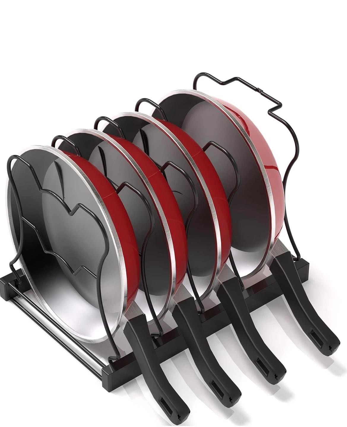 Simple Houseware 5 Tier Pan and Pot Rack - Black - photo 2
