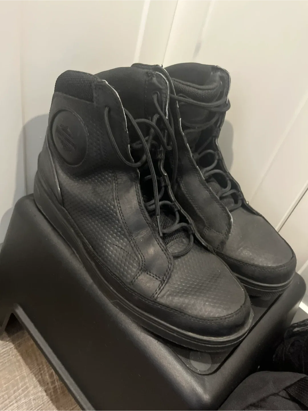Harley-Davidson Black Leather Boots size 11 image indicator(5)