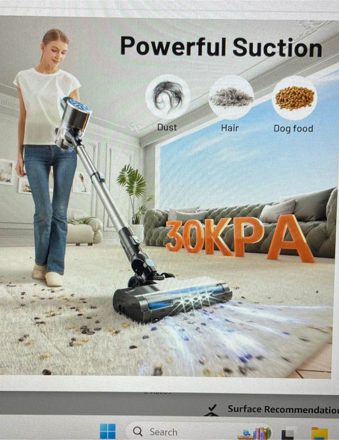 Cordless Stick Vacuum Cleaner brand new Vipsun - photo 3