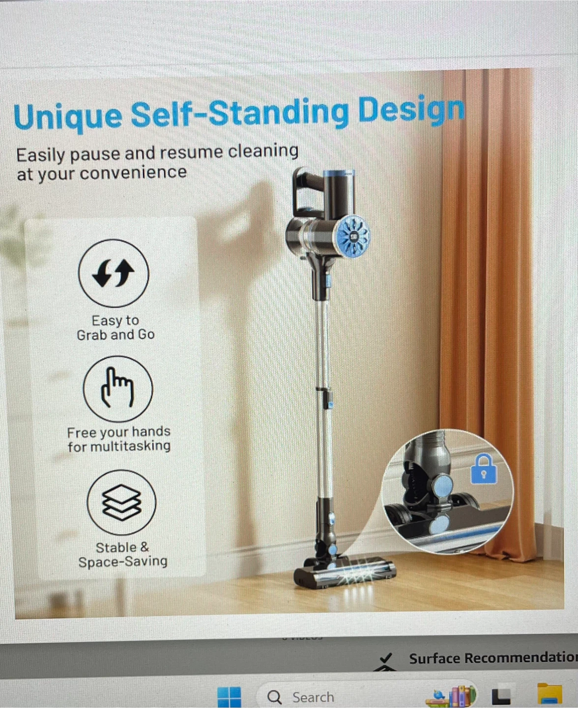 Cordless Stick Vacuum Cleaner brand new Vipsun - photo 2