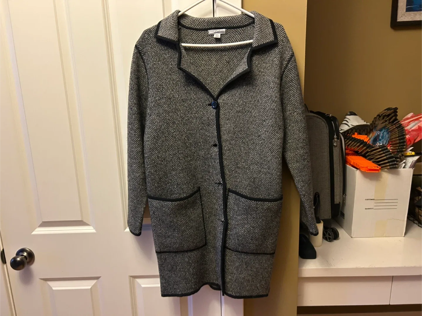 Jax Country Herringbone Coat - Size S