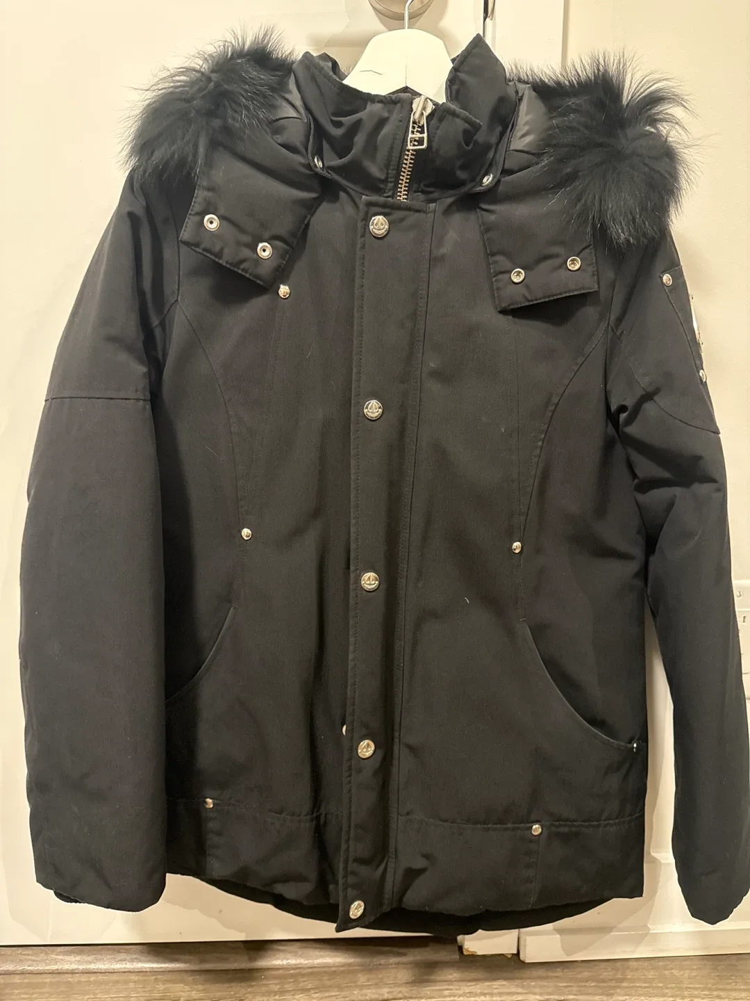 Moose Knuckles Kids Unisex Black Down Parka