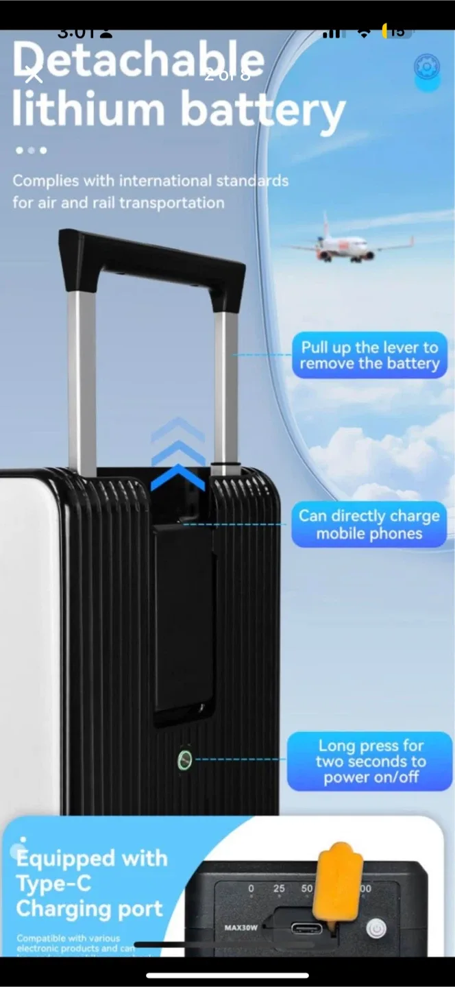 Leaves King Smart Electric Luggage image indicator(4)