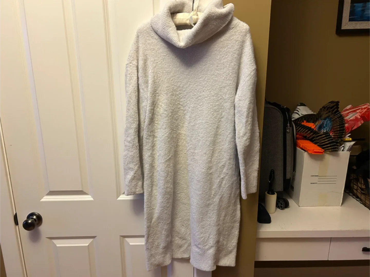 Banana Republic White Knit Dress - Size L