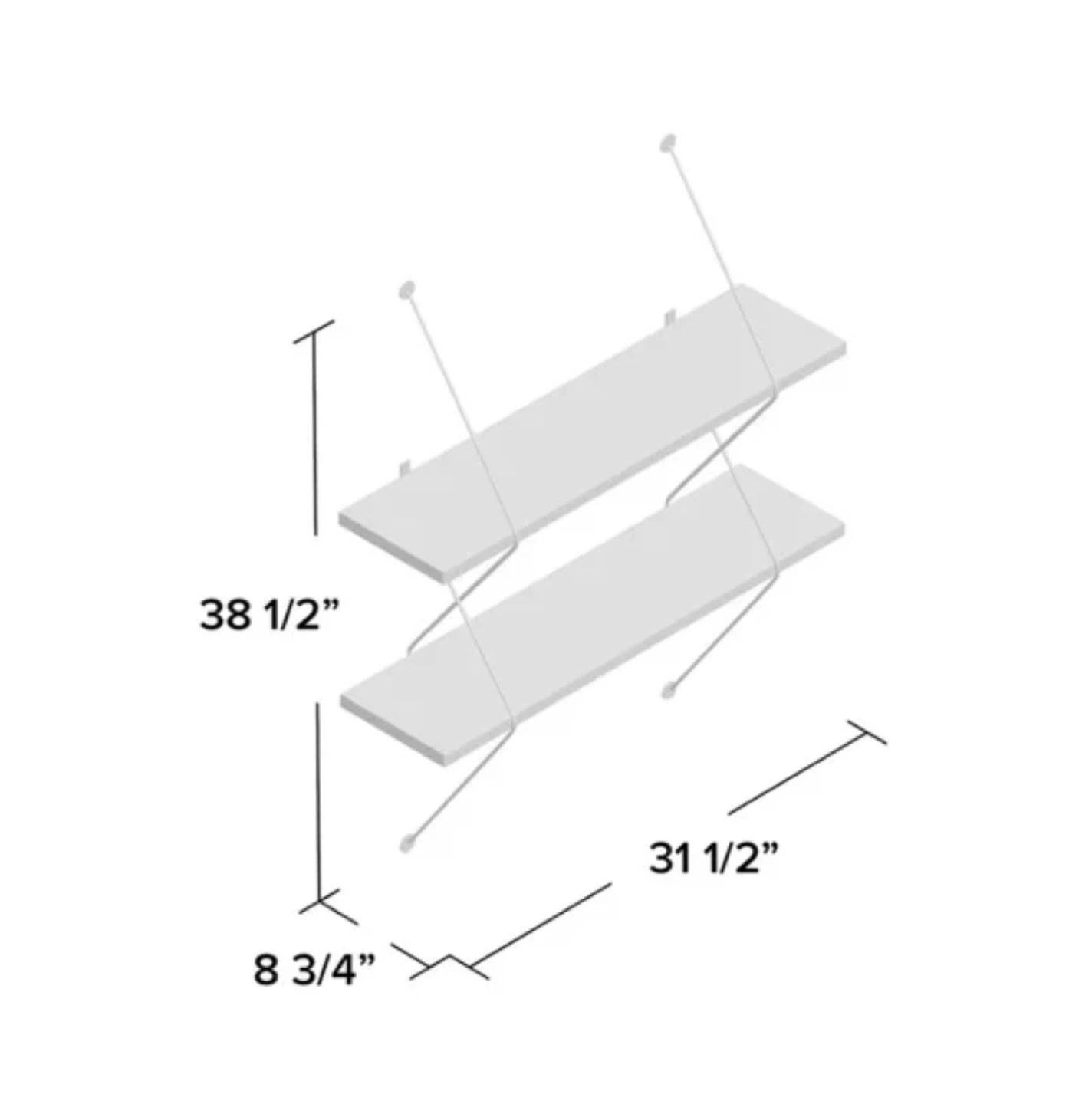 Staats 2 Piece Tiered Shelf - photo 3