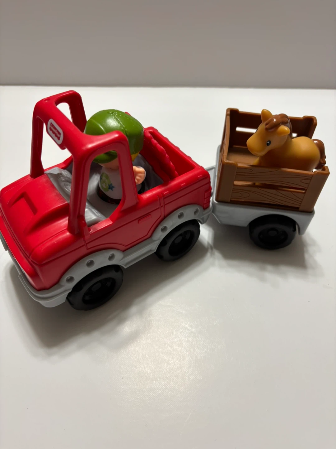 Fisher-Price Little People Red Truck & Horse Trailer