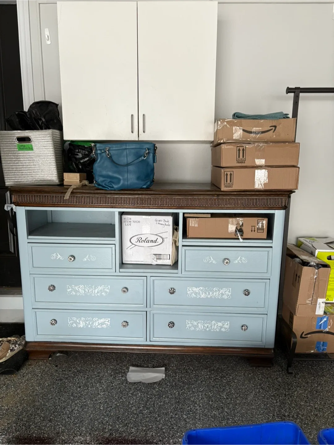 Highboy, Dresser, Desk, Clothes Rack