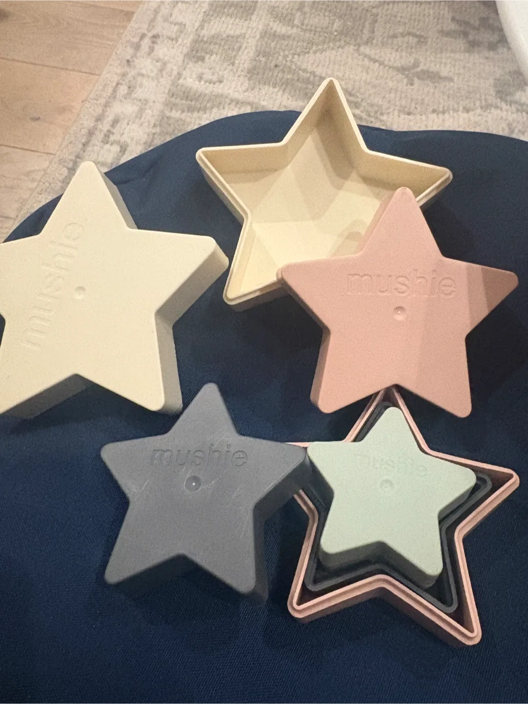Mushie Stacking Stars - Pastel Colours #Cleanout image indicator(2)
