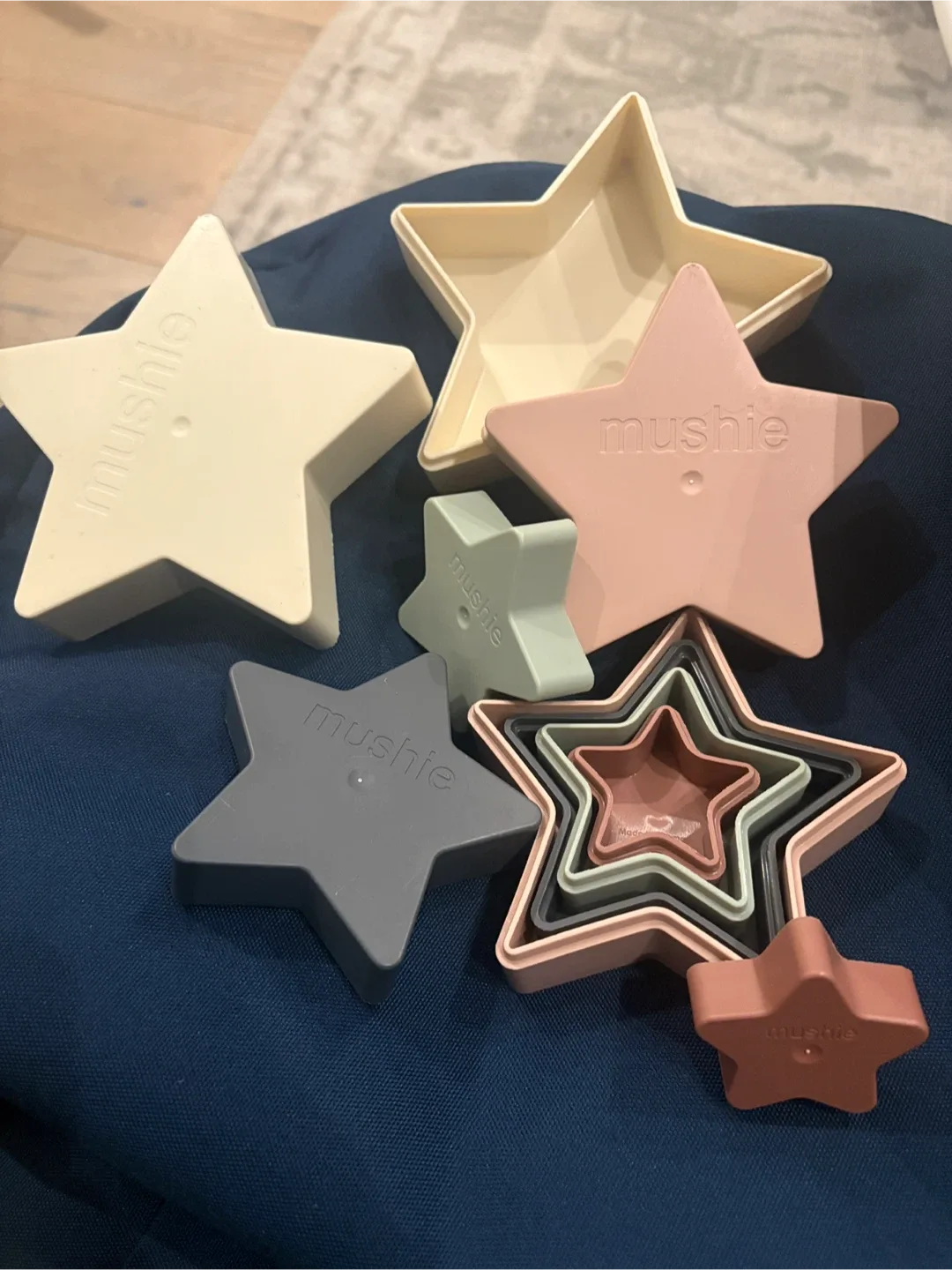 Mushie Stacking Stars - Pastel Colours #Cleanout