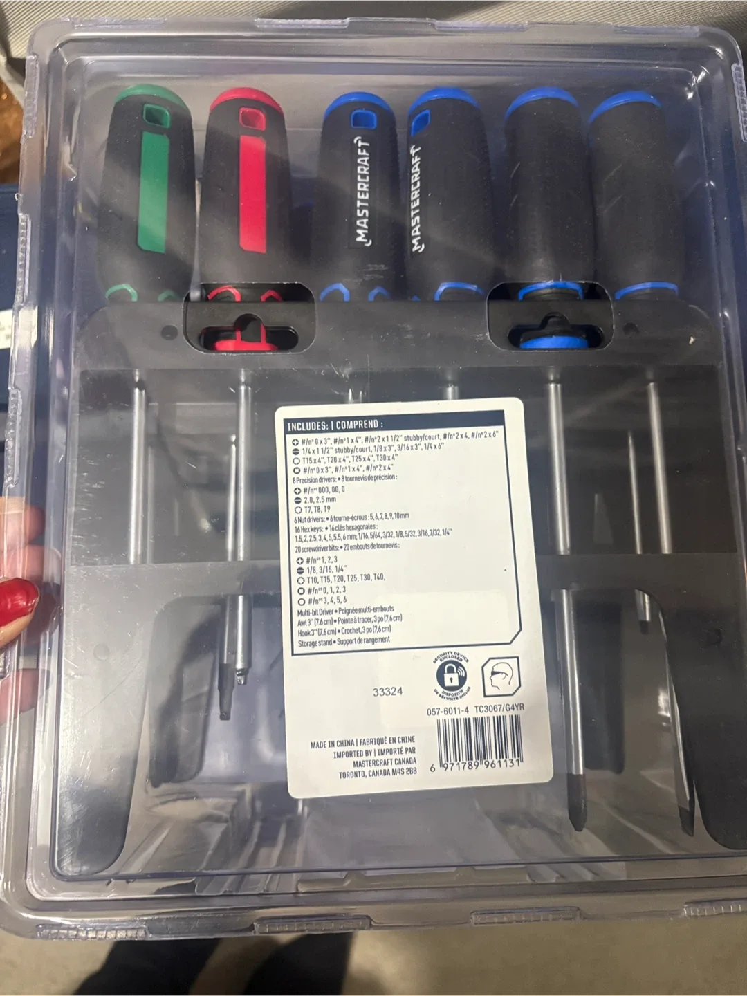 BNIB Mastercraft 69-Piece Screwdriver/Driver & Bit Set #Cleanout image indicator(3)