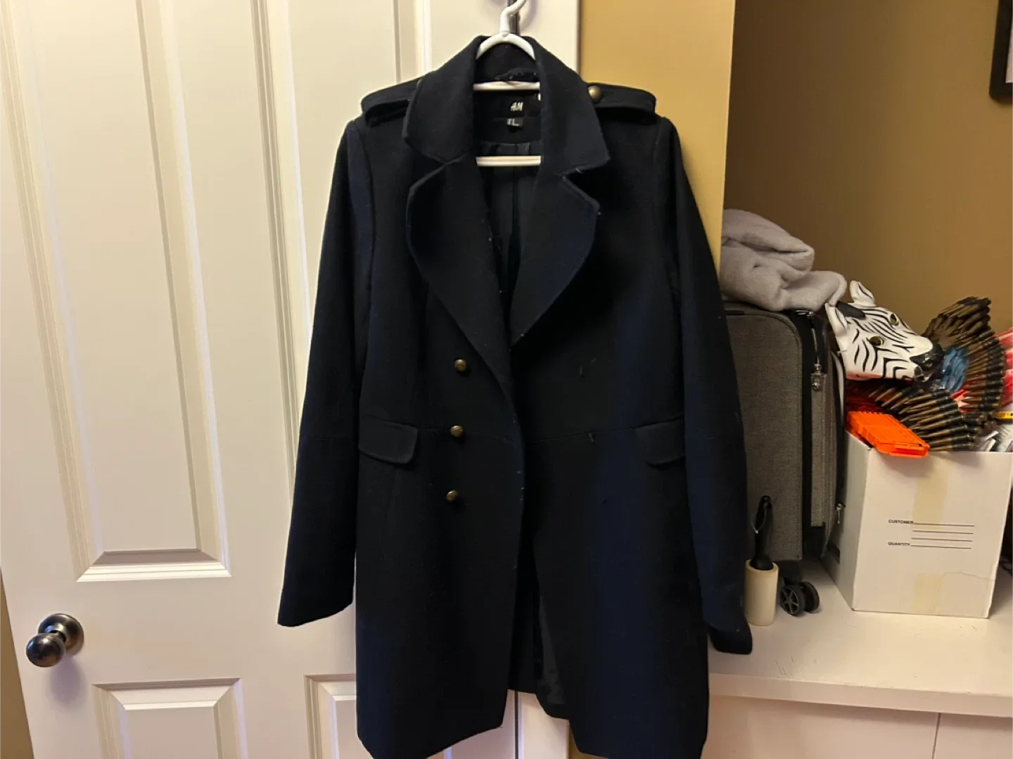 H&M Black Coat - Size 42