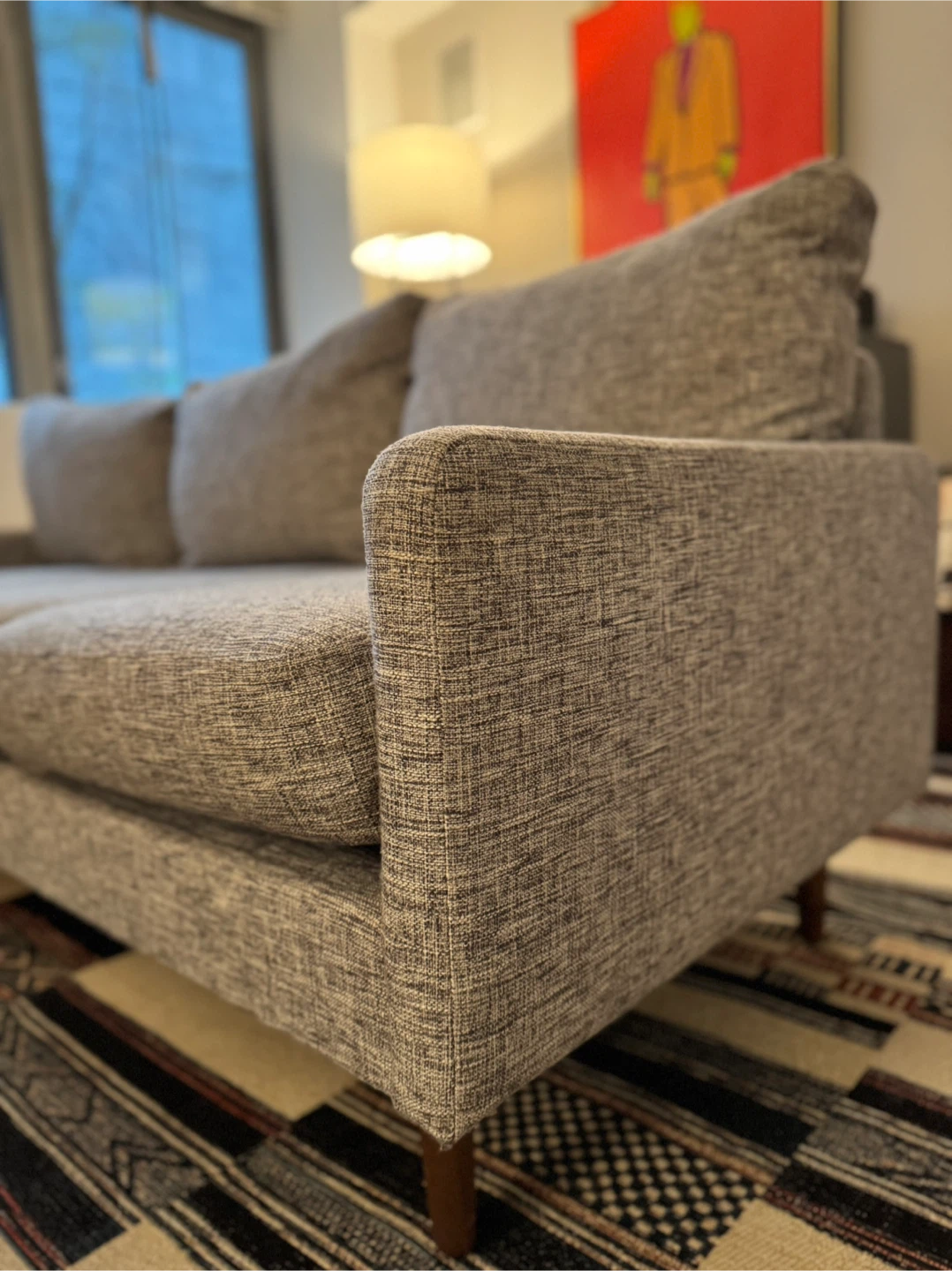 Modern Gray Sofa - Excellent Condition
