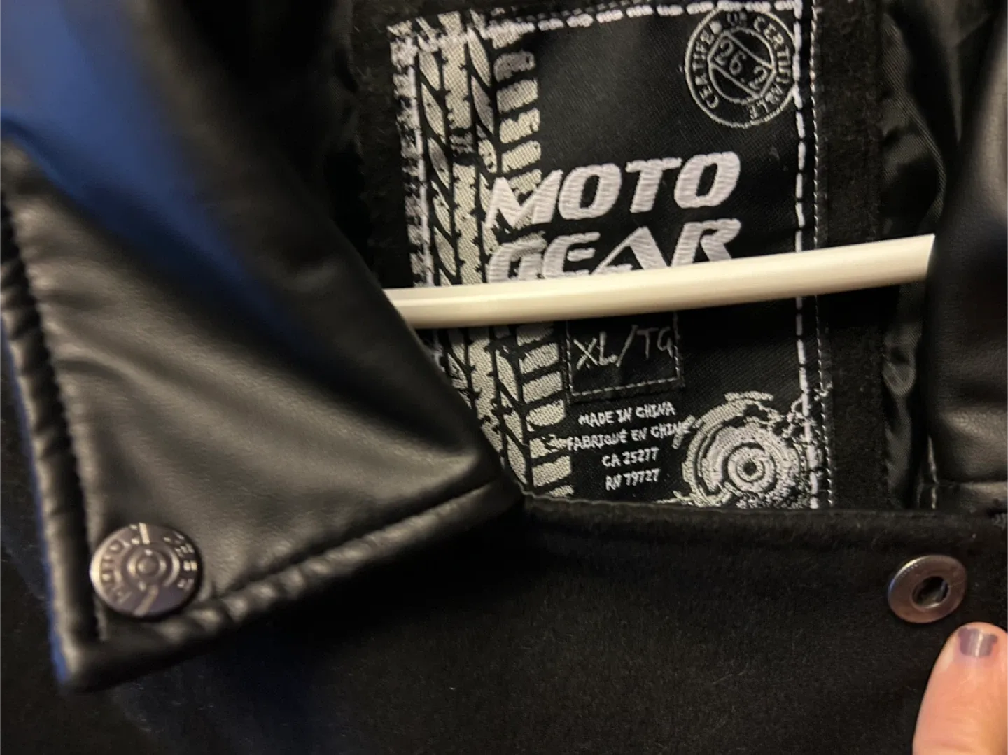 Moto Gear Black Jacket XL/TG image indicator(3)