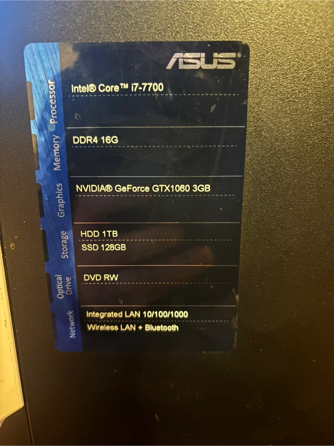 ASUS ROG Gaming PC - Intel i7-7700, GTX 1060 image indicator(3)