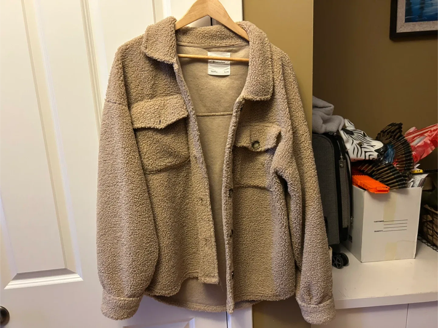 Bluenotes XL/TG Beige Sherpa Jacket