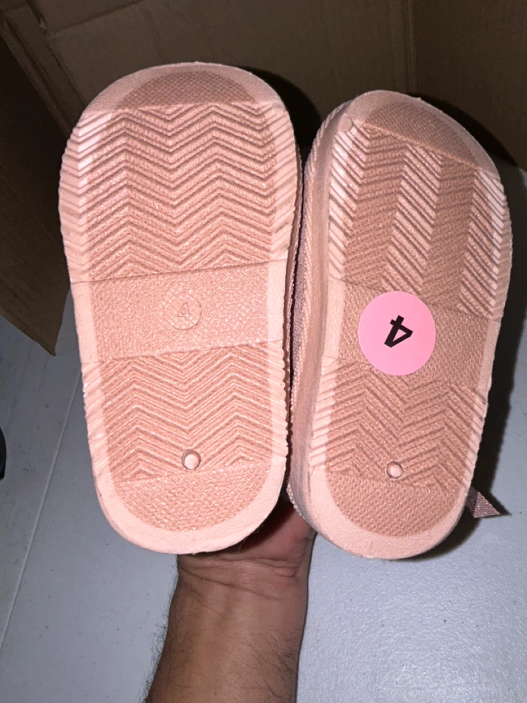 Pink Glitter Baby Boots - Size 4 - photo 3