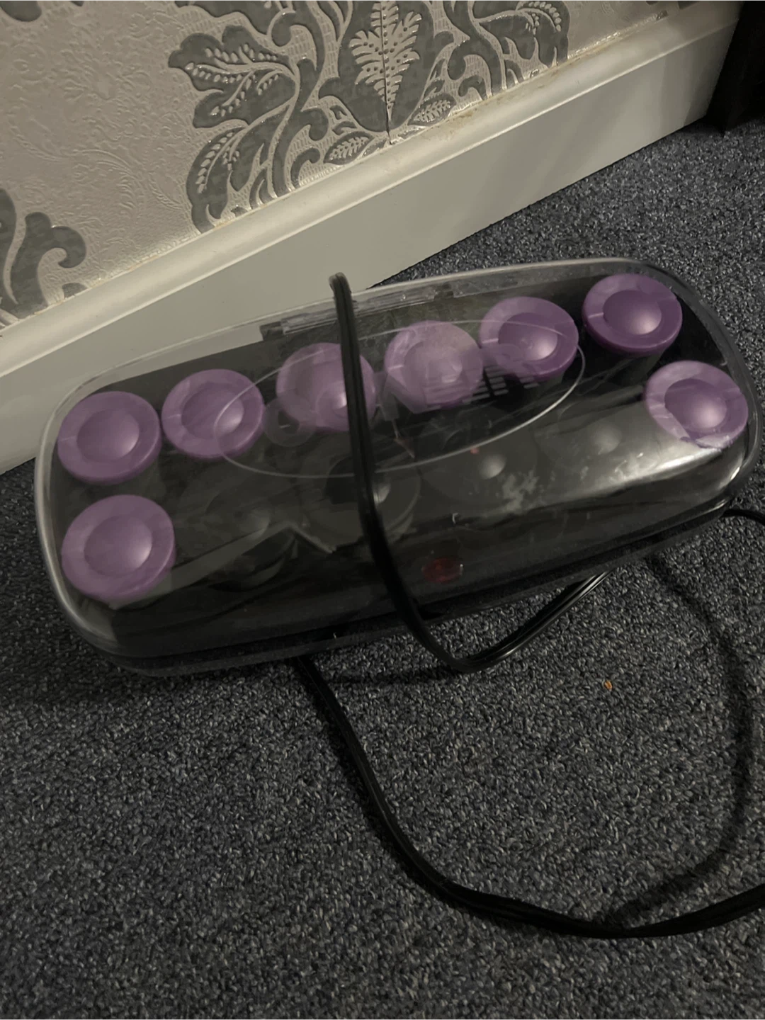 Hairsetter with Purple Rollers