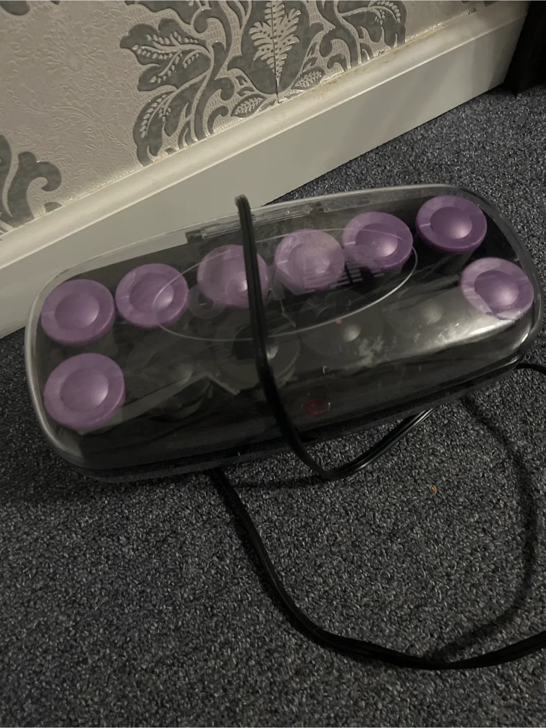 Hairsetter with Purple Rollers