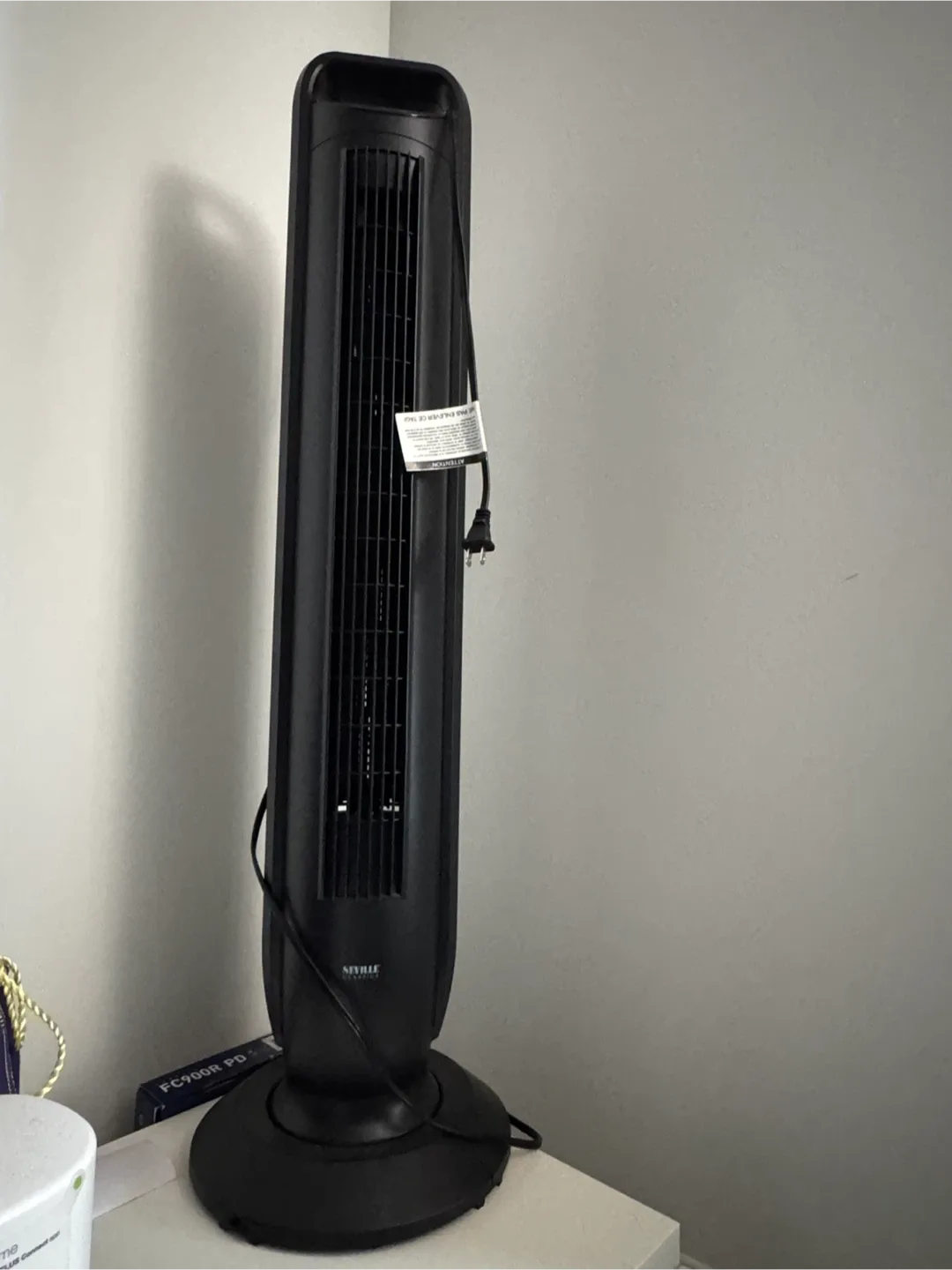 Seville Classics Tower Fan - Black with box