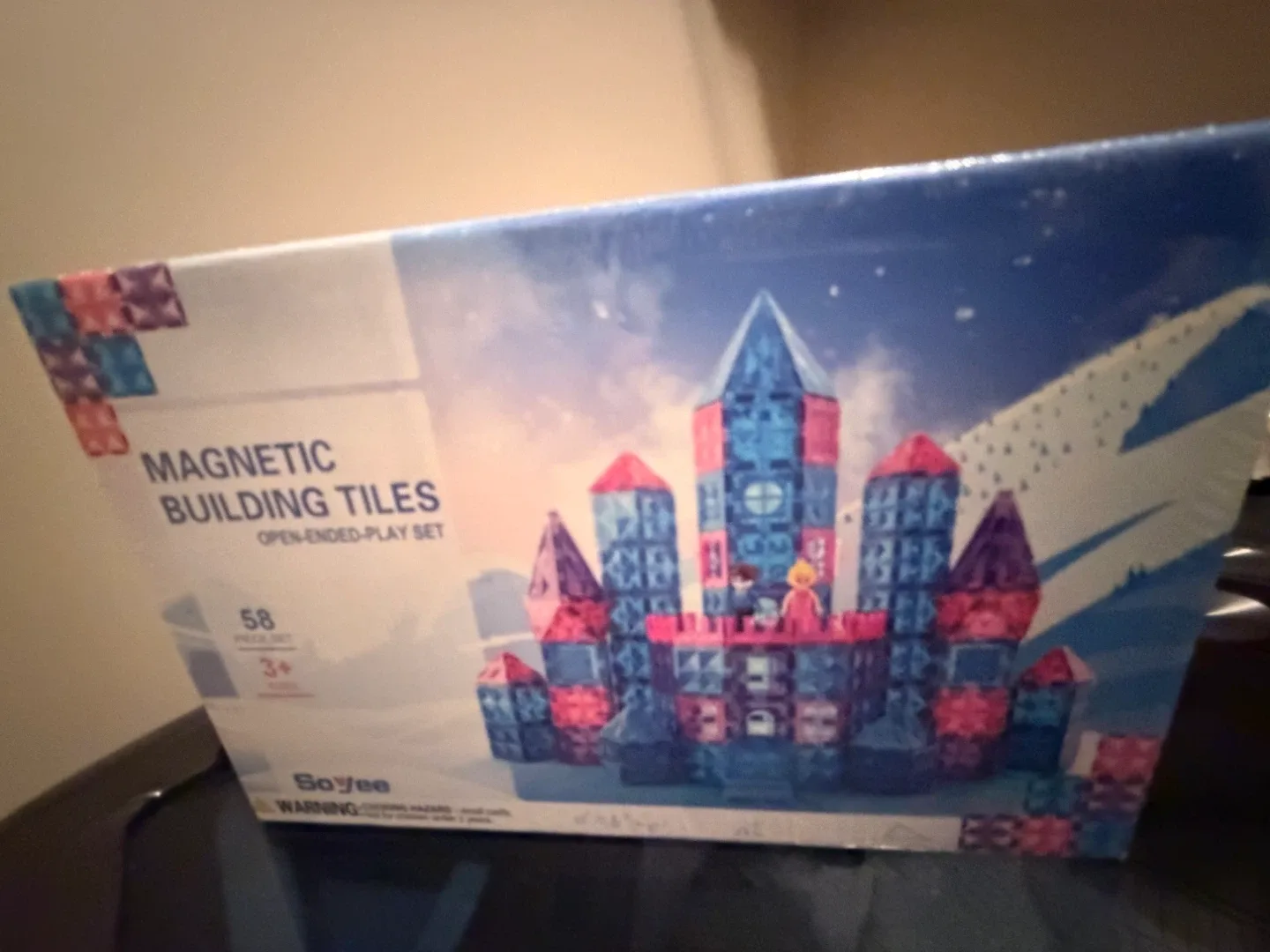 SoYee Magnetic Building Tiles - 58 Piece Set
