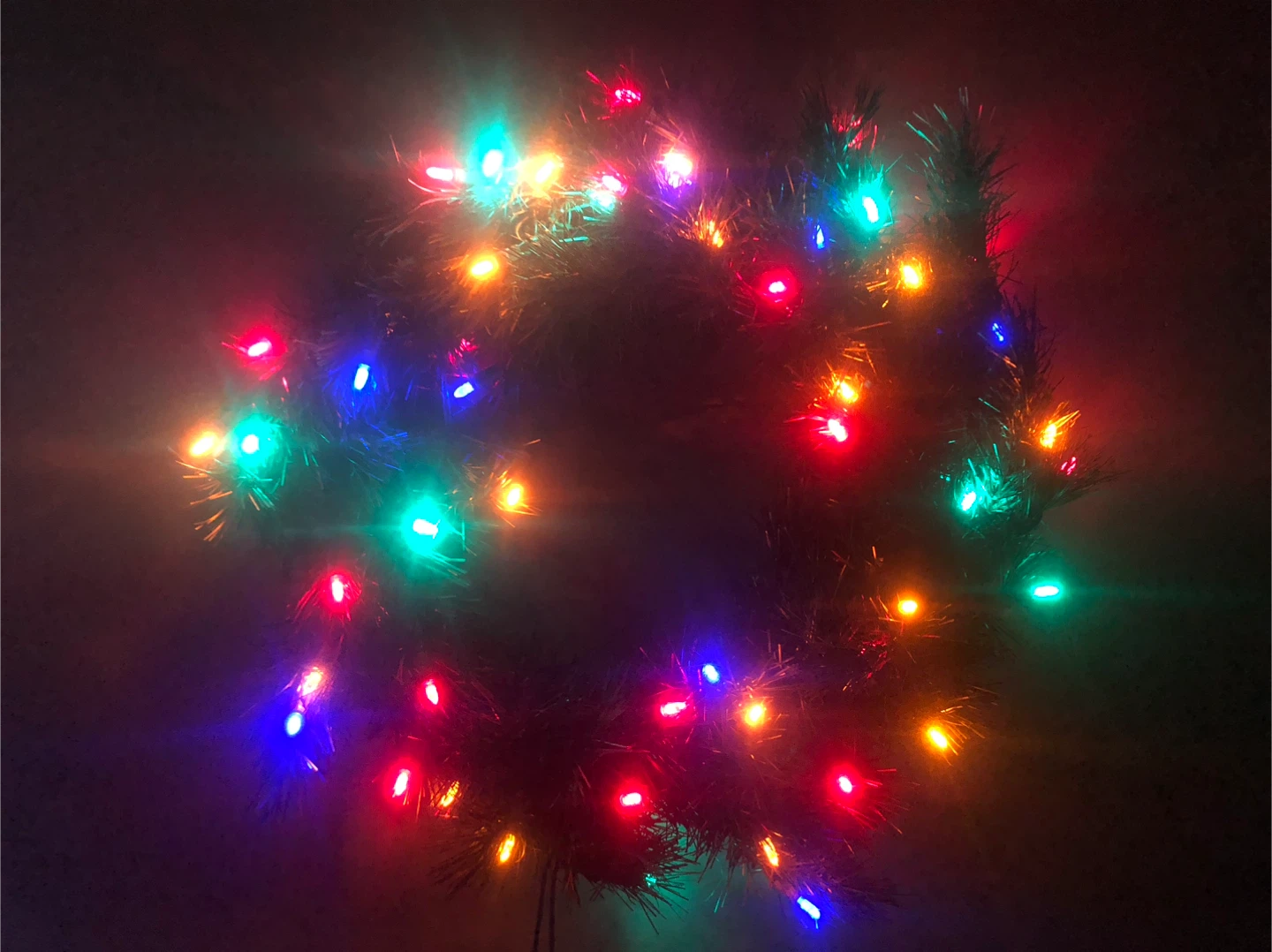 Christmas Wreath with Lights 24” Outdoor/Indoor