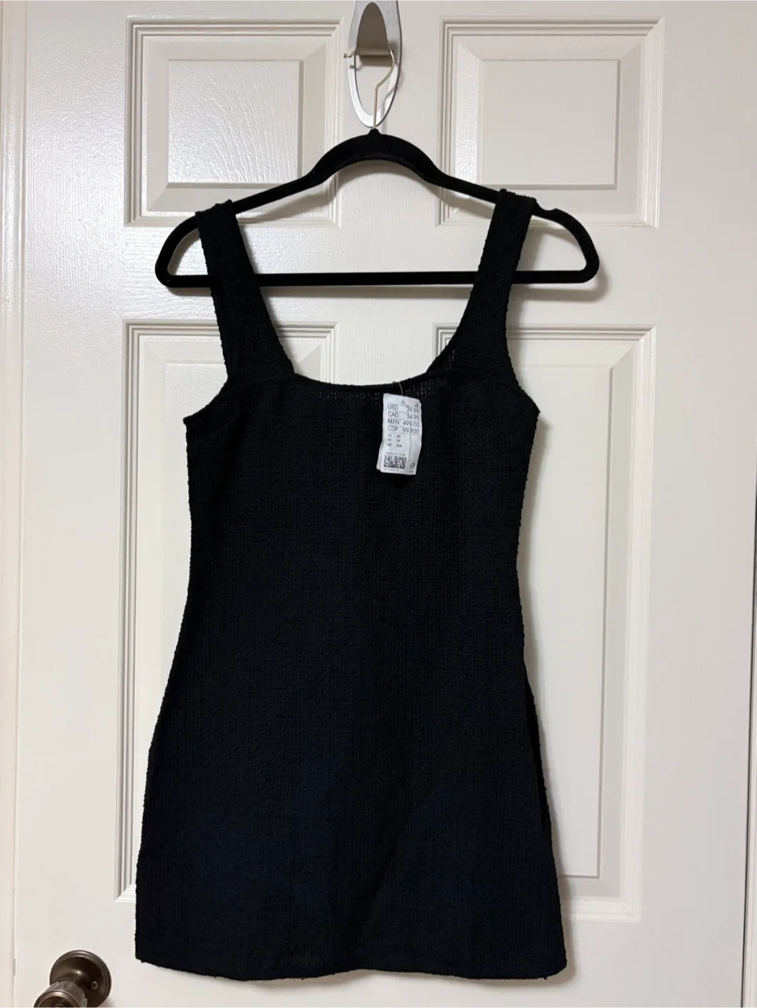 H&M Divided Black Tweed Dress - Sz XS