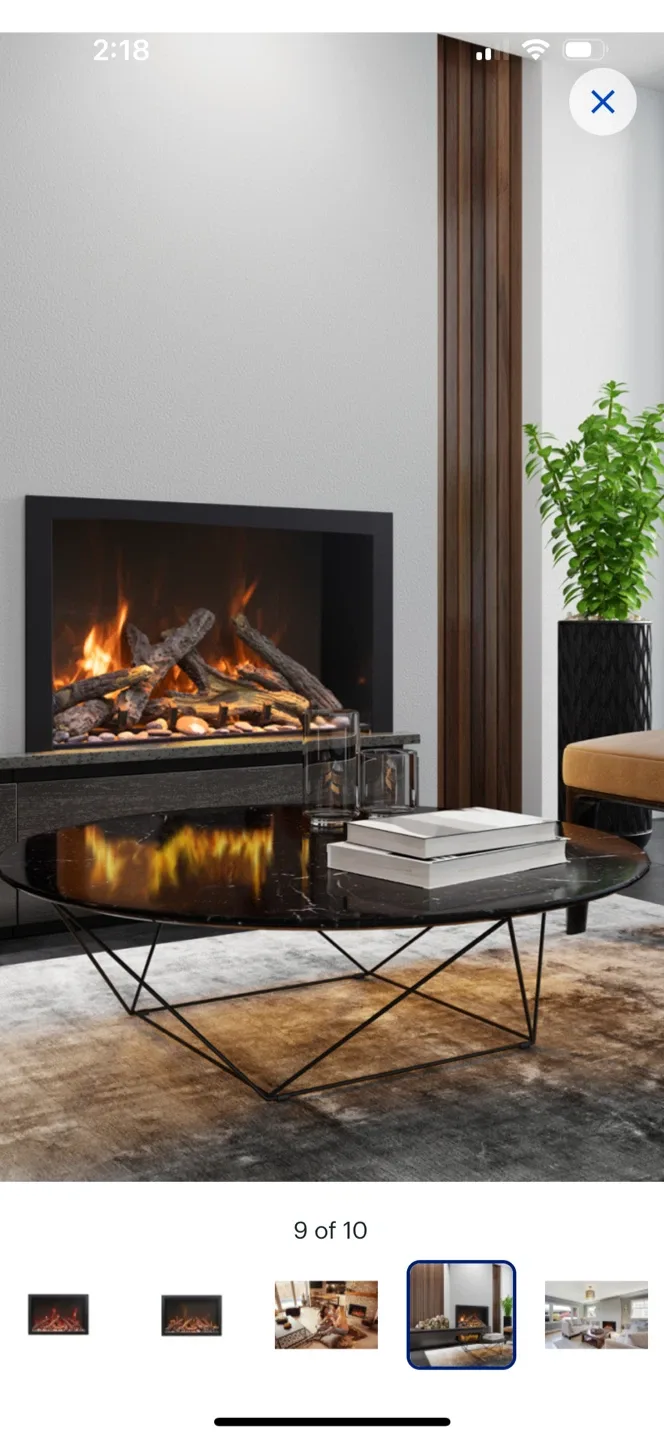 Amantii TRD-33 Bespoke Electric Fireplace
