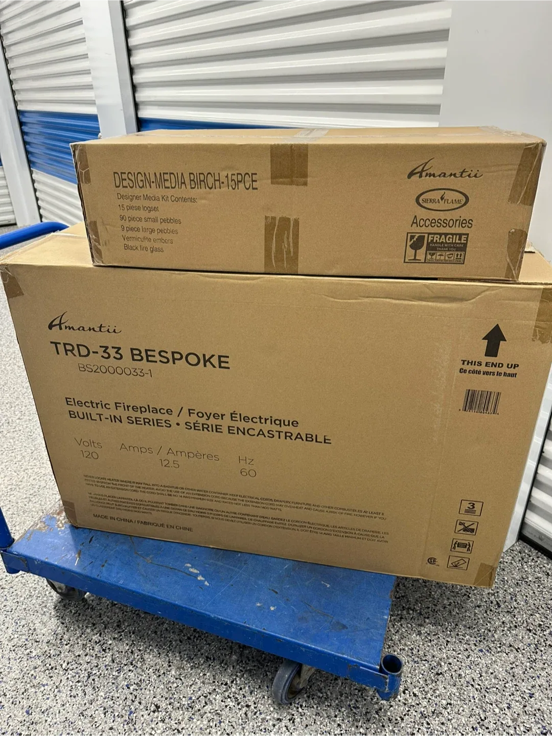 Amantii TRD-33 Bespoke Electric Fireplace image indicator(4)