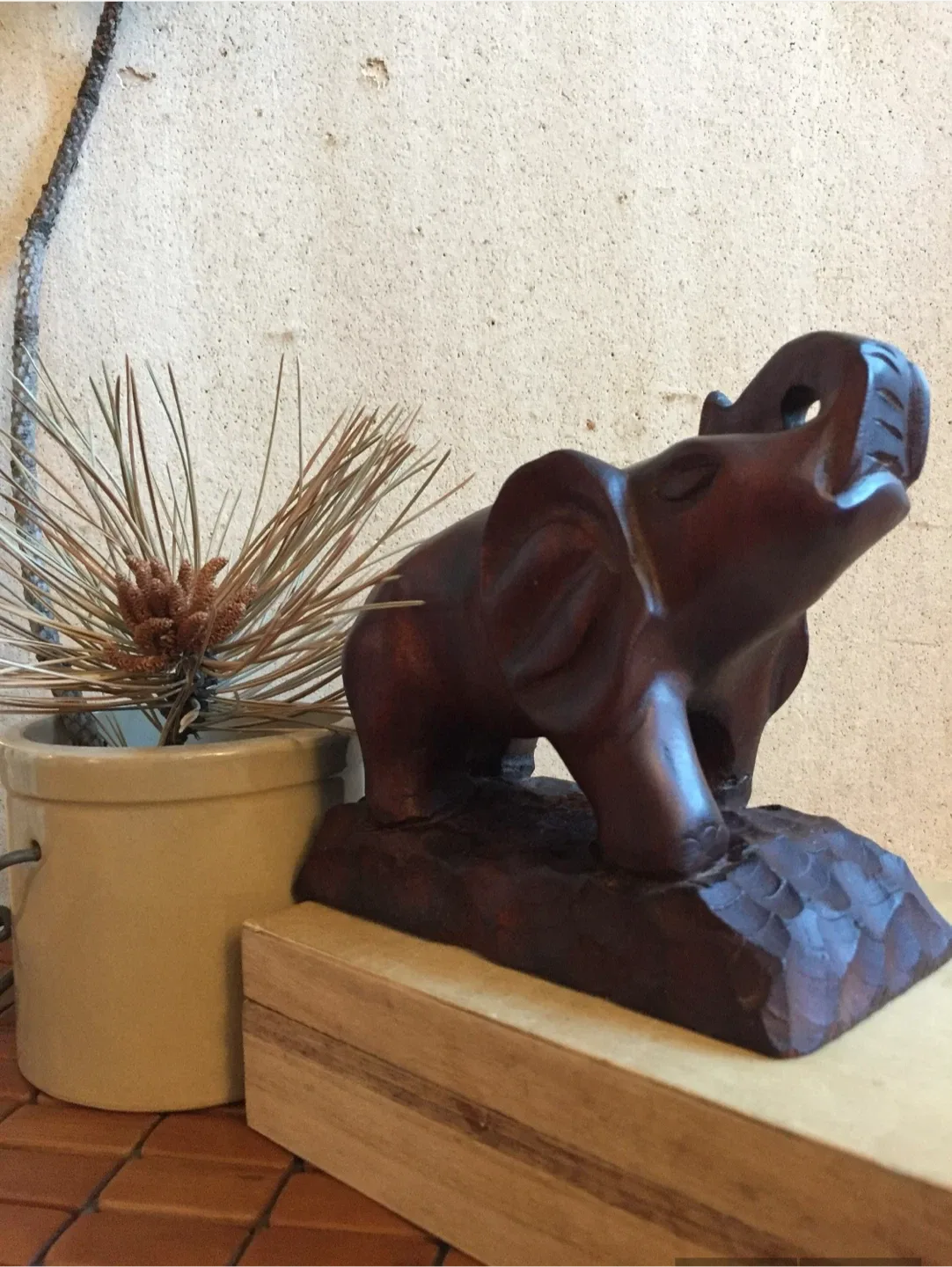 #🎁idea•Wooden Elephant Carving