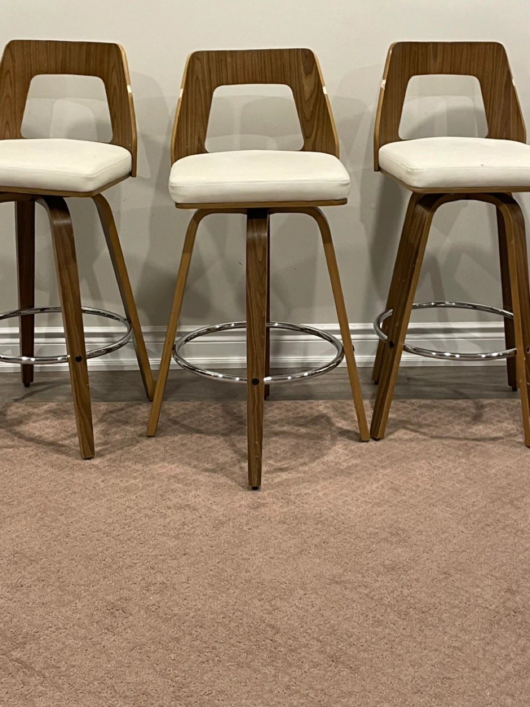 Set of 4 Swivel Bar Stools - photo 2