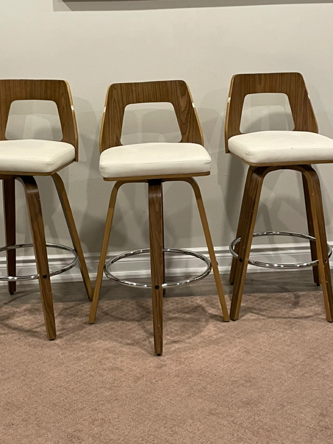 Set of 4 Swivel Bar Stools - photo 3