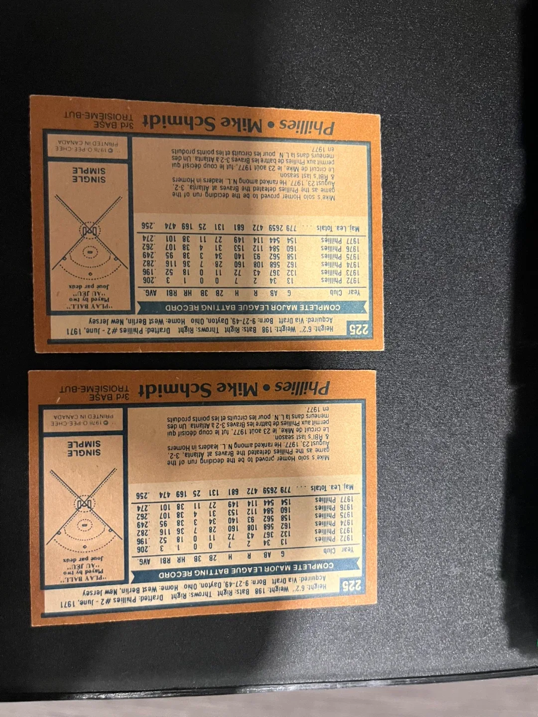 1978 O-PEE-CHEE 225 MIKE SCHMIDT image indicator(2)