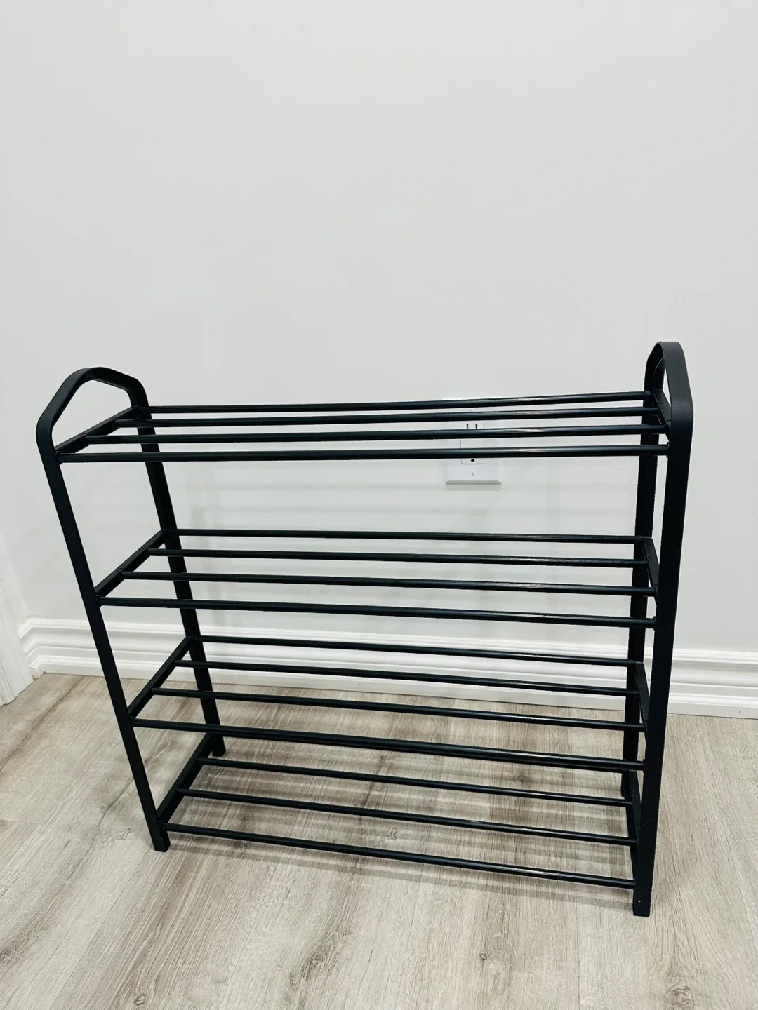 Black Metal Shoe Rack