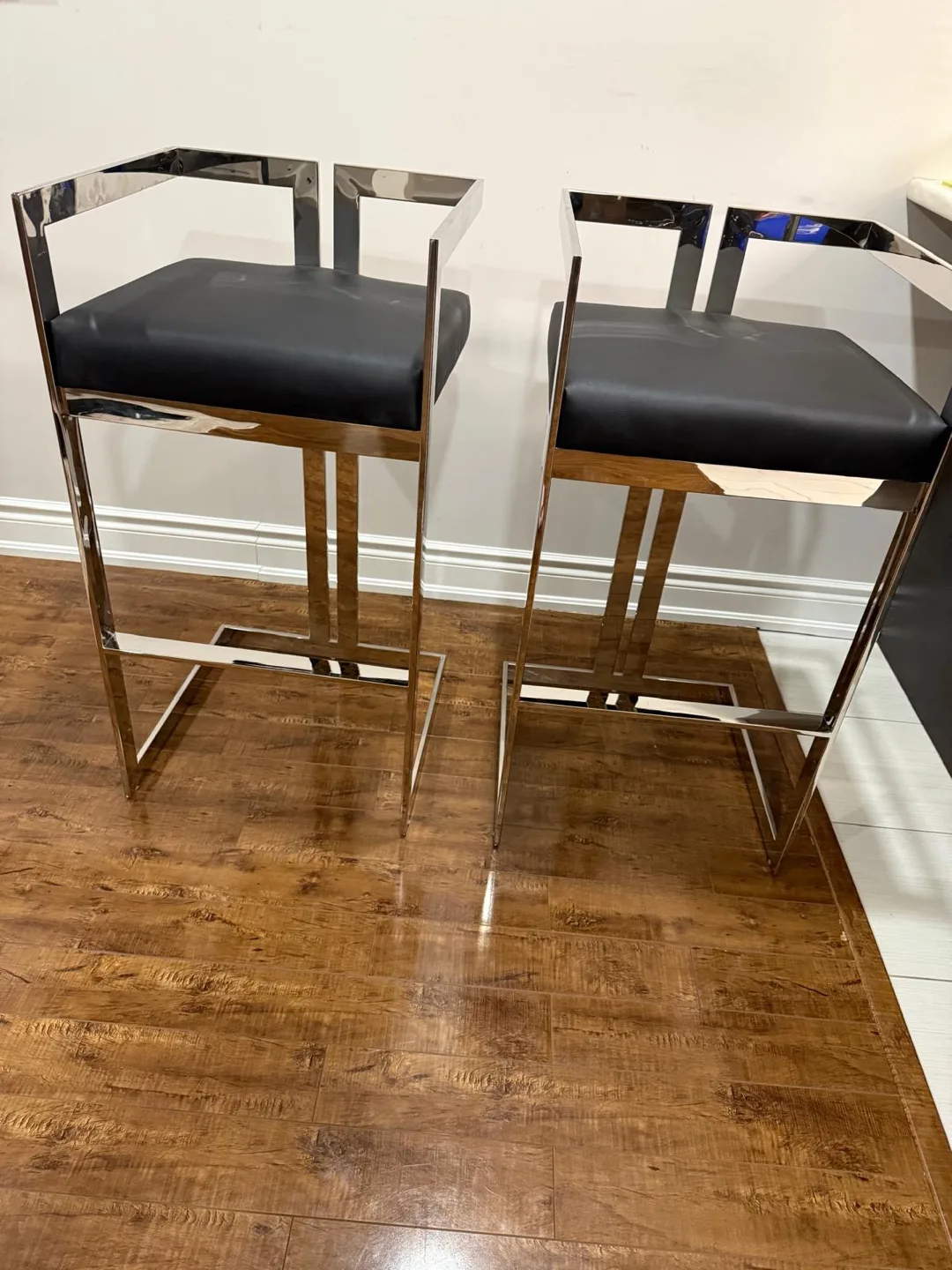 Pangea Kenzie Black Barstools - brand New! image indicator(4)