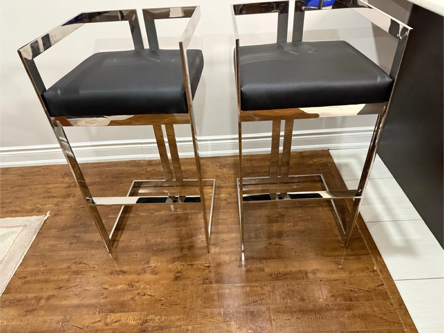 Pangea Kenzie Black Barstools - brand New!