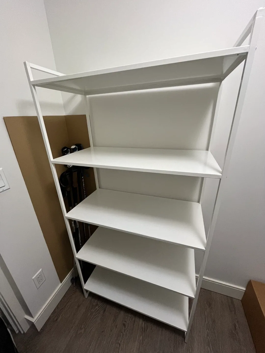 IKEA JONAXEL White Shelf Unit (31 1/2x15x63") image indicator(2)