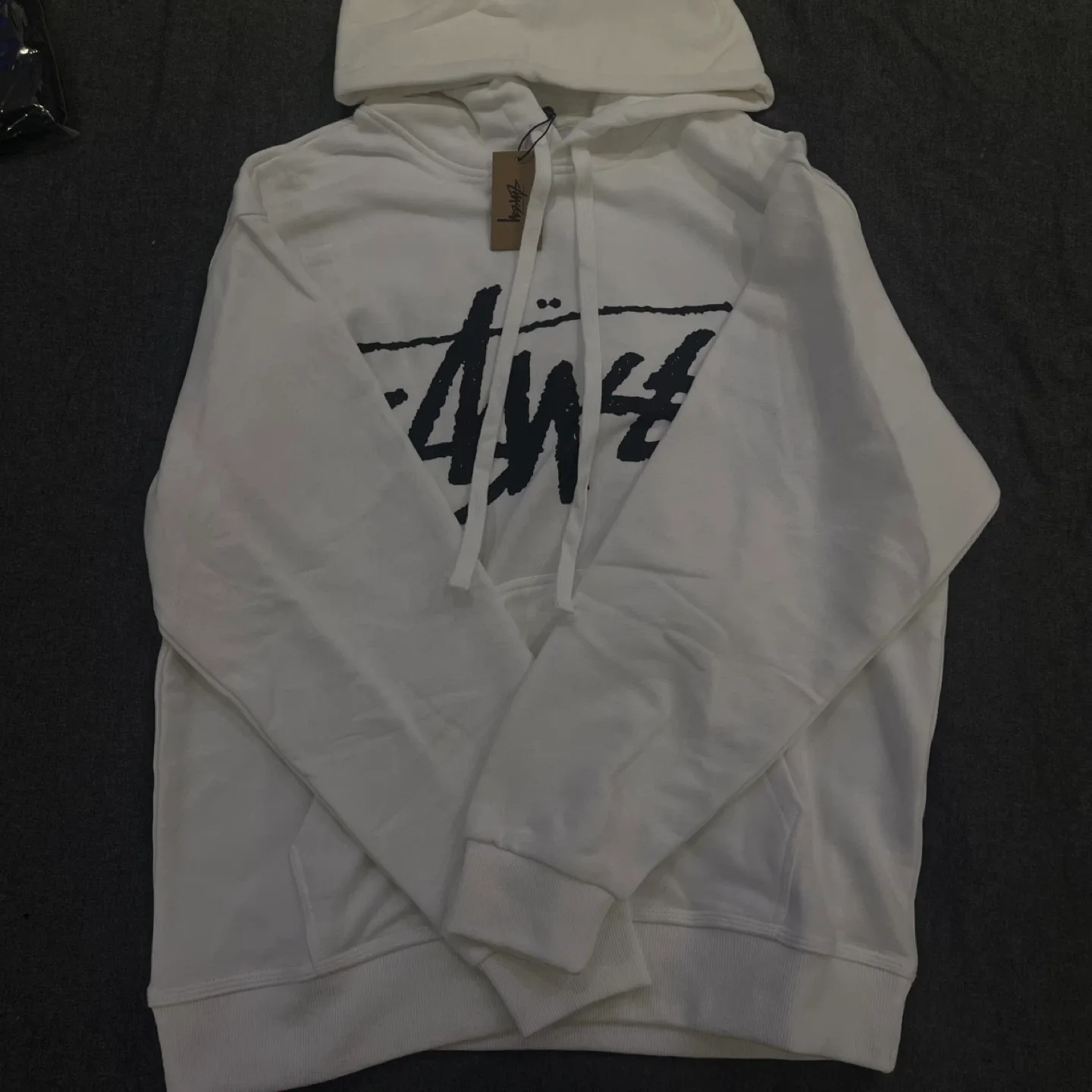 White Stussy Hoodie