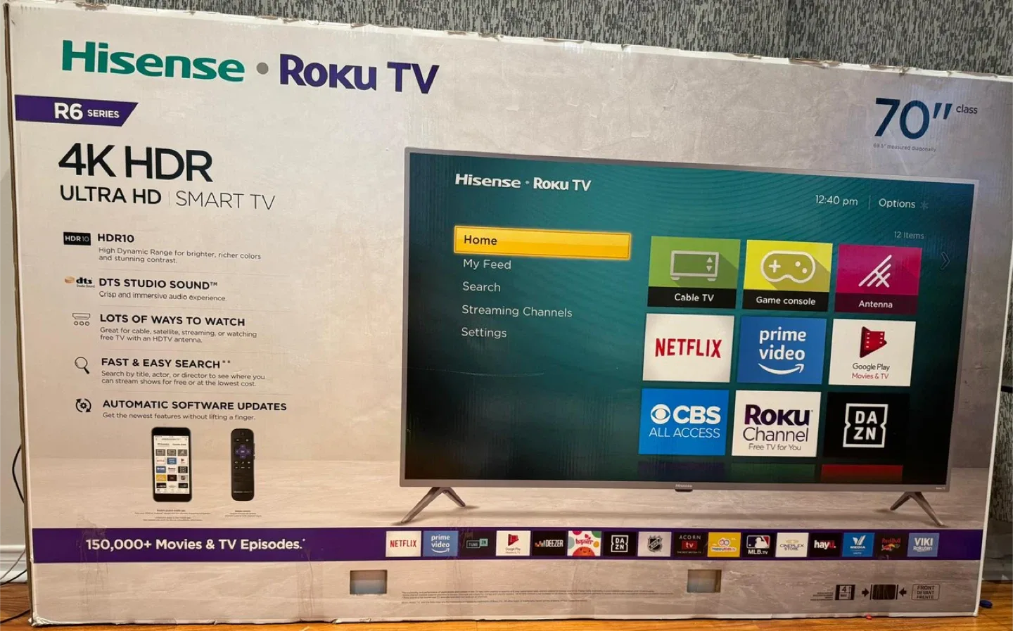 Hisense Roku TV 70" 4K HDR Smart TV - AS IS