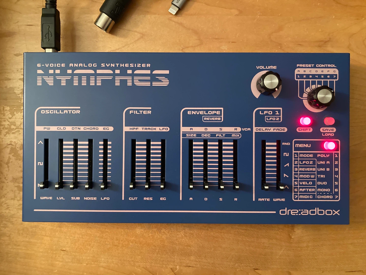Dreadbox Nymphes 6 Voice Analog Synthesizer
